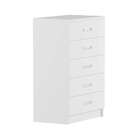 Cômoda Ártemis 5 Gavetas Evidência Branco