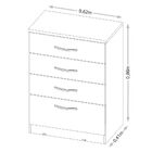 Cômoda Astral 4 Gavetas Demóbile