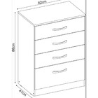 Cômoda Astral 4 Gavetas Demóbile