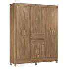 Cômoda Astral E Guarda Roupa Casal Munique Amêndola Touch - D
