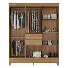 Cômoda Astral E Guarda Roupa Casal Munique Amêndola Touch - D