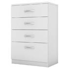 Cômoda Astral E Guarda Roupa Casal Residence Branco Com Pés -