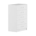 Cômoda Atena 5 Gavetas Evidência Branco