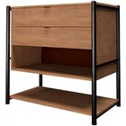 Cômoda Avila 2 Gavetas Preto Fosco/demolição 13438 - Artefamol