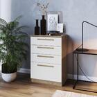 Cômoda Balcão Gaveteiro Mesa De Cabeceira Ipê 4 Gavetas Quart