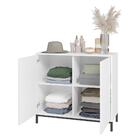 Cômoda Balcão Multiuso 2 Portas Multimóveis Cr35038 Branca