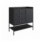 Cômoda Balcão Multiuso 3 Gavetas E 1 Porta Multimóveis Cr3507