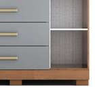 Cômoda Balcão Multiuso Rayane 5 Gavetas 1 Porta Mdf Organizad