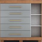 Cômoda Balcão Multiuso Rayane 5 Gavetas 1 Porta Mdf Organizad