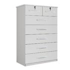 Cômoda Barcelona 7 Gavetas Branca