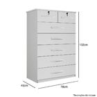 Cômoda Barcelona 7 Gavetas Branca