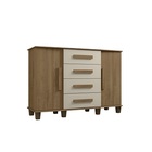 Cômoda Barcelona Cinamomo/off White - Rv Móveis