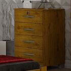 Cômoda Bela 4 Gavetas Sallêto Cedro