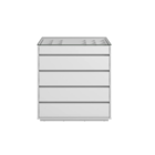 Comoda Belize 5 Gavetas Branco - Casa D Móveis