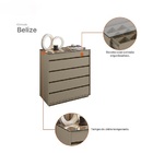 Comoda Belize 5 Gavetas Fendi - Casa D Móveis