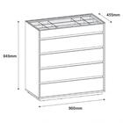 Cômoda Belize 5 Gv Noce