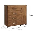 Comoda Belle - Amendoa - Lukaliam Móveis