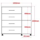 Comoda Belle - Amendoa - Lukaliam Móveis