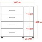 Comoda Belle - Amendoa - Lukaliam Móveis