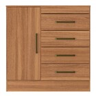 Cômoda Berlim 1 Porta 4 Gavetas Amêndola Touch - Pnr Móveis