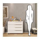 Cômoda Bia 4 Gavetas E Rodinhas 80cm Cool Home