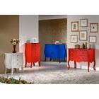 Cômoda Bombe Granada - Bom Lar - Vermelho