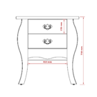 Cômoda Bombê Patrimar Premier 2 Gavetas