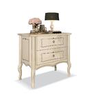 Cômoda Bombe Retrô Pé Madeira 2 Gavetas Império