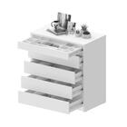 Cômoda Branca Com 5 Gavetas Para Quarto Jogo 2 Unidades