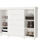 Comoda Branca Grande Com Sapateira Havana Em Mdf Camas Fenix