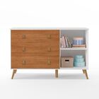 Comoda Branca Retro Moveis Quarto Com Sapateira Taty