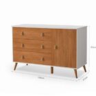 Comoda Branca Retro Moveis Quarto Com Sapateira Taty