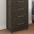 Cômoda Brenda Fluence 4 Gavetas Nogal - Móveis Paraná