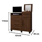 Cômoda Brilhante Noce - Fabri Móveis