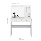 Cômoda Camarim Com Espelho June Branco