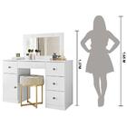 Cômoda Camarim Moval Sonhos Com Espelho 2 Luminárias De Led