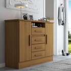 Cômoda Canadá 2 Portas 4 Gavetas Cinamomo - Pnr Móveis