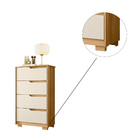 Cômoda Castelo 4 Gavetas Carvalho Grife Off White Vistas Flex