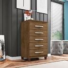 Cômoda Catar 5 Gavetas Malbec - Incorplac