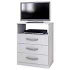 Cômoda Ceara 3 Gavetas 1 Nicho Barcellona Branco