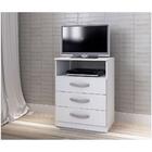 Cômoda Ceara 3 Gavetas 1 Nicho Barcellona Branco