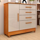 Cômoda Chicago 1 Porta 4 Gavetas Cinamomo/off White 13558 - T