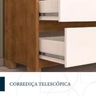 Cômoda Coimbra 1 Porta 4 Gavetas Freijo/off White - Politorno