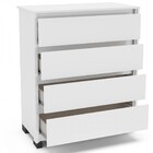 Cômoda Coimbra 4 Gavetas Branca - Politorno Móveis