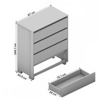 Cômoda Coimbra 4 Gavetas Branca - Politorno Móveis