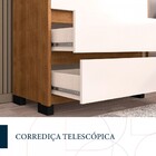 Cômoda Coimbra 4 Gavetas Freijó/off White - Politorno Móveis