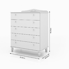 Cômoda Colonial Branco Fosco