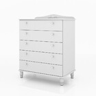 Cômoda Colonial Mdf 4 Gavetas Pés De Madeira Incabrás