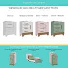 Cômoda Colorir 1 Porta 4 Gavetas Branco - Moville