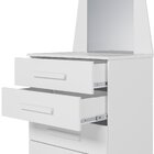 Cômoda Com 05 Gavetas E Espelho New Veneza Branco